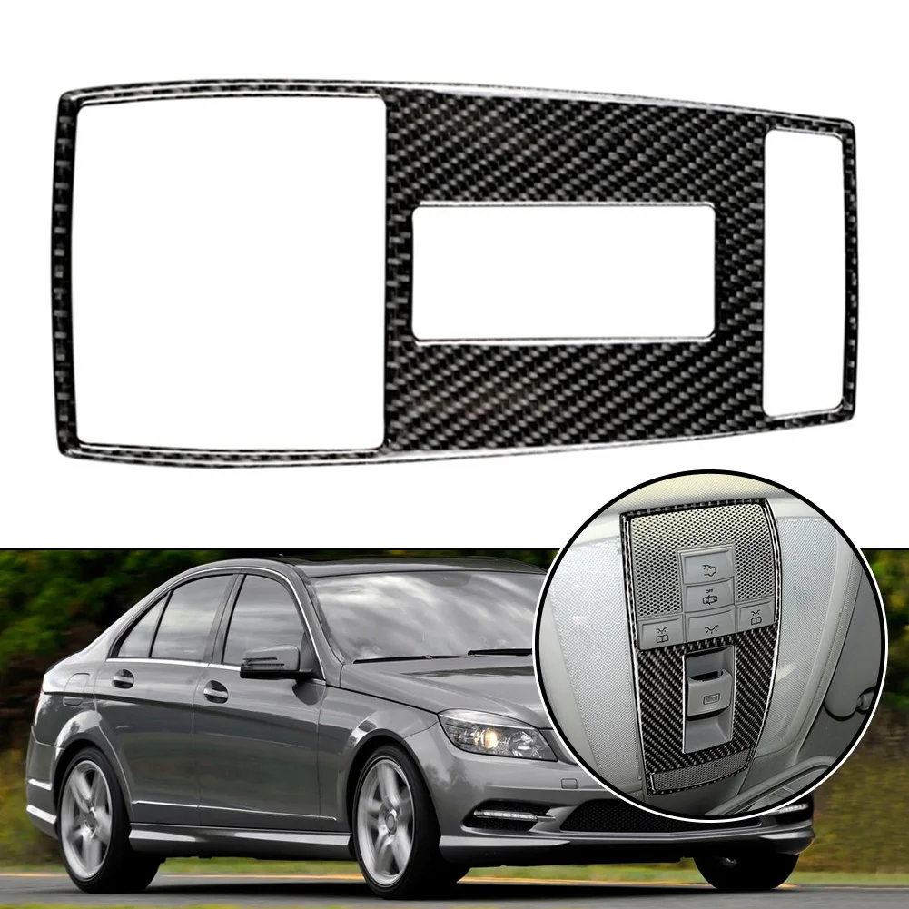 Carbon Fiber Trim for Reading Light Panel Cover For MercedesBenz C Class W204 W212 Quick and Easy Installation