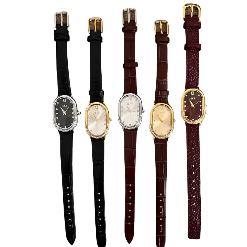 Classic Trend Ladies Watch Elegant Simple Retro 2025 Waterproof Quartz Watch Birthday Gift Light Luxury
