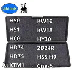 Lishi 2 in 1 for Ford2021 Honda-2021 HD74 HD75 for KTM1 H50 H51 H60/FO26 KW16 KW18 ZD24R HY30 HS5 Cisa-5 L646R/C9100