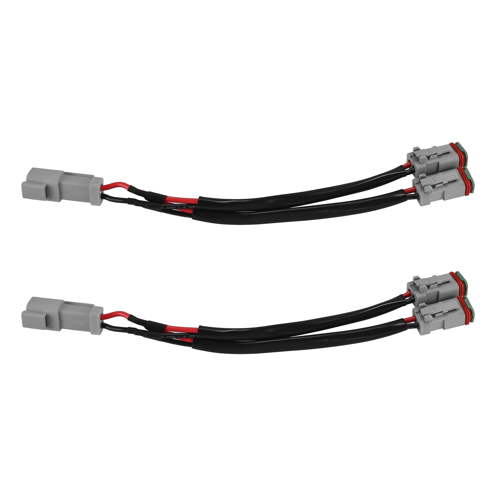 

Y Type Leads Deutsch DT DTP 2 Pin Socket Adapter for LED Pod Work Light Retrofit Connectors Wiring Harness