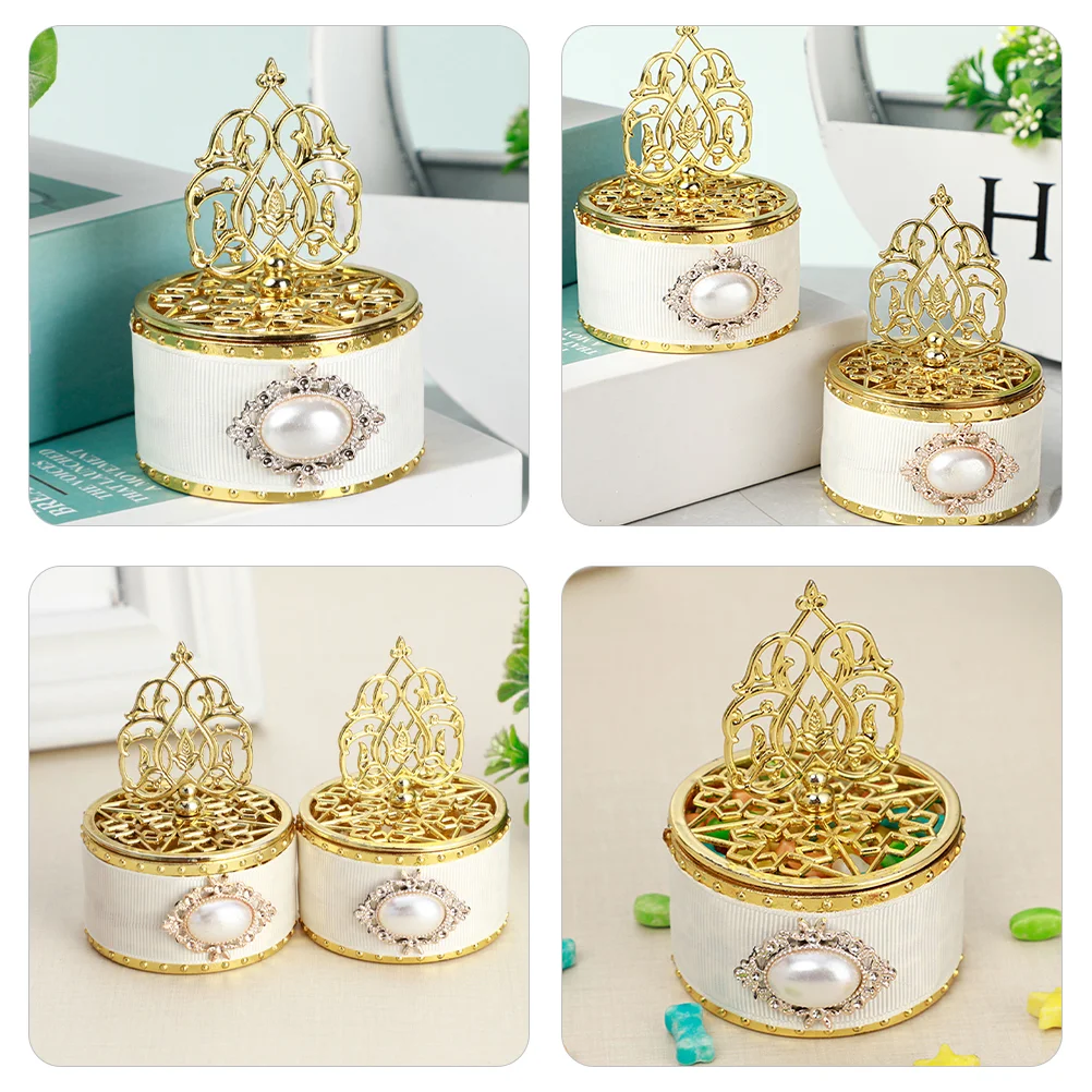 Unique European Style Pearl Pagoda Candy Box Wedding Decor Plastic Gift Boxes Bridesmaid Wrapping