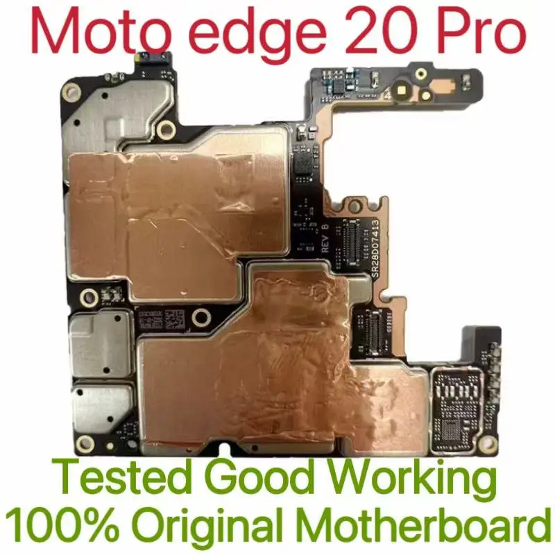 Global Version Original Unlocked Motherboard for Moto edge 20 Pro Tested Circuit Plate Main Logic Board for Moto edge 20 Pro