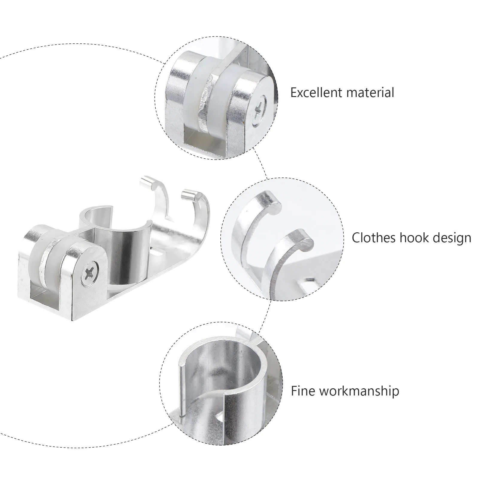 Space Aluminum Adjustable Shower Holder with Built-in Towel Hook Easy Install for Low Height Use Kids Parents Bathroom Shower