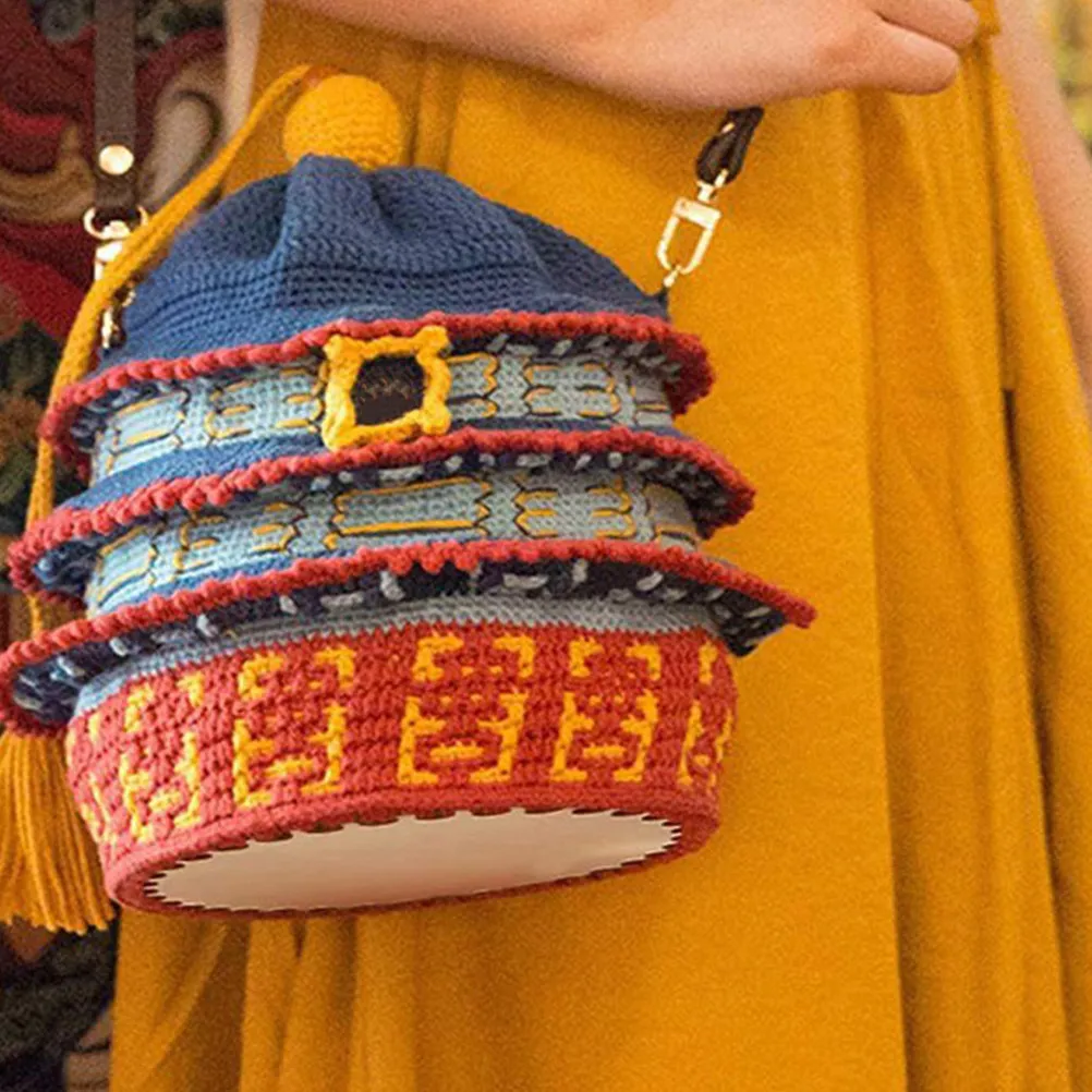 6Pcs 15Cm Round Wooden Basket Bottoms for Crochet Bags DIY Craft Supplies Crochet Bag Base Round Blank Basket Bottom