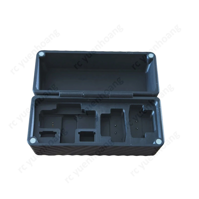 1PCS For DJI Mic Mini Microphone 2TX 1RX Charging Storage Case Built-in Magnetic Charger Dock Type C Port Portable Carry Box