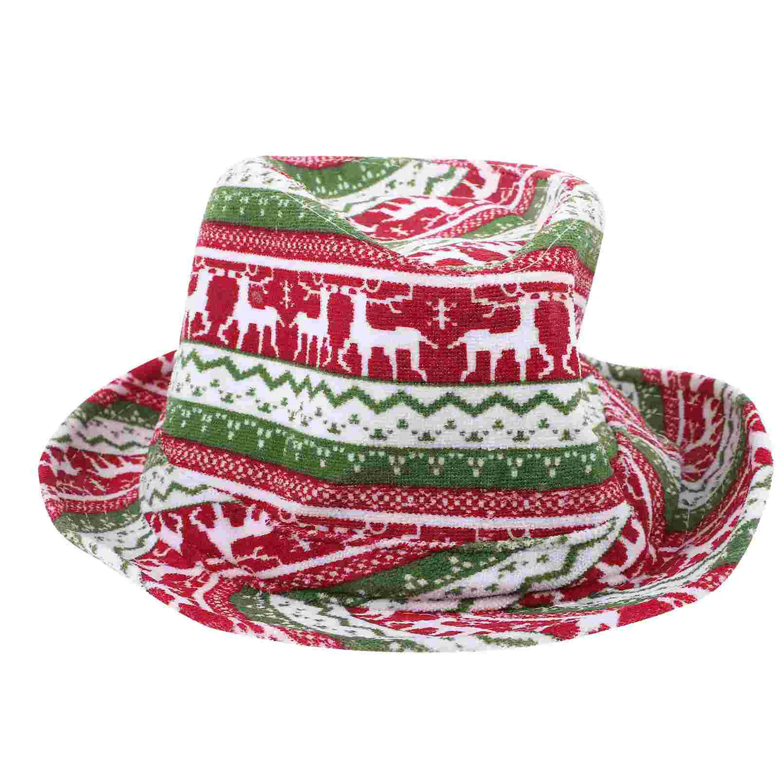 

Christmas Elk Jazz Hat Carnival Decorative Party Festival Xmas Warm Decoration Cap Cloth For