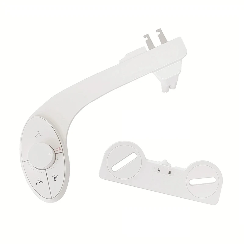 Bidet Sprayer Attachment For Toilet Non-Electric Self-Cleaning Dual Retractable Nozzles Adjustable Water Pressure B Durable