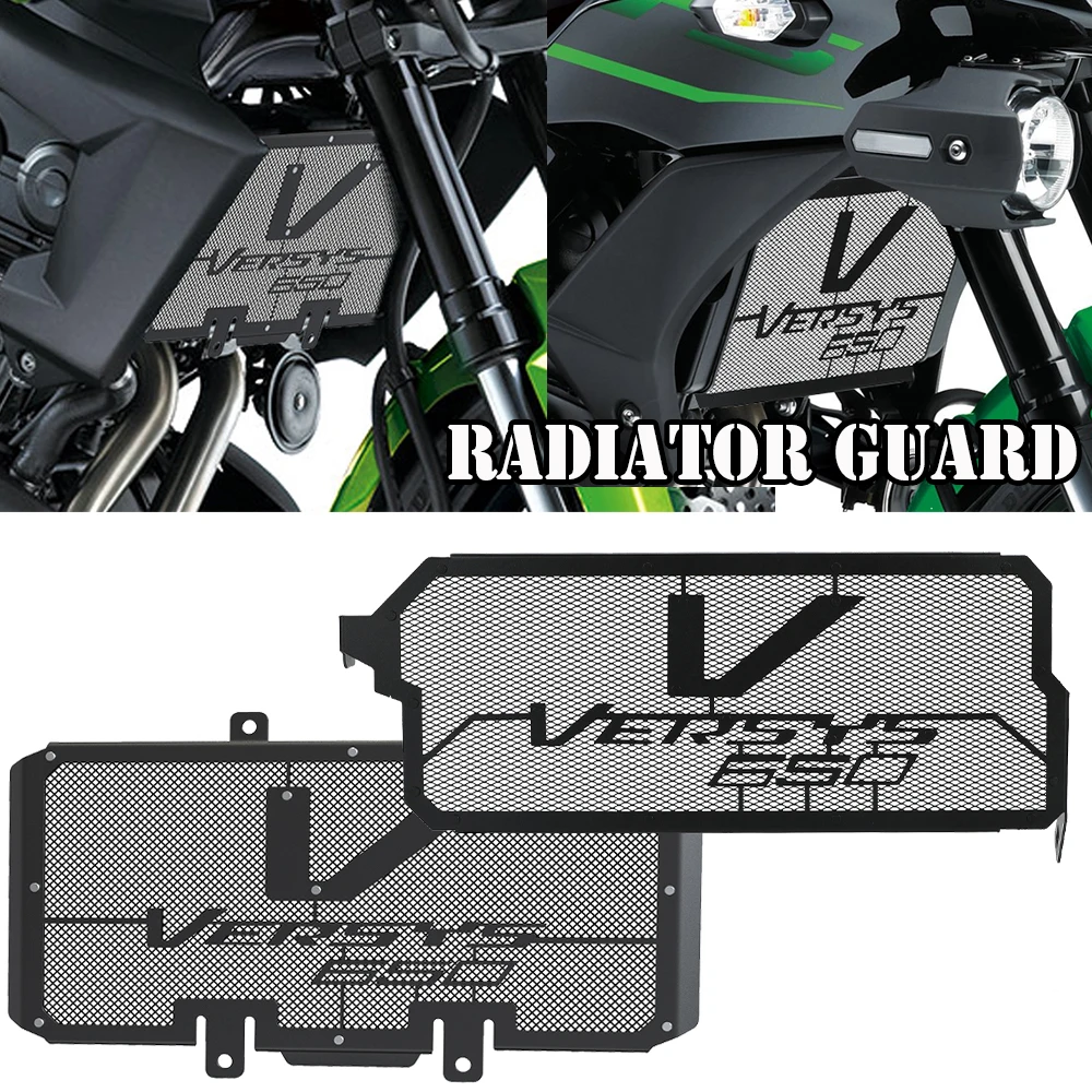 

Radiator Grille Guard Cover For Kawasaki Versys 650 2010-2024 2023 2022 2021 2020 2019 2018 Versys650 Motorcycles Radiator Guard