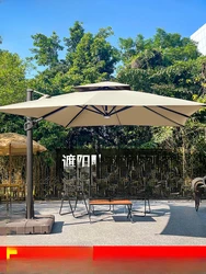 Outdoor sunshade umbrellas, courtyard Roman umbrellas, outdoor tables and chairs with , large sun