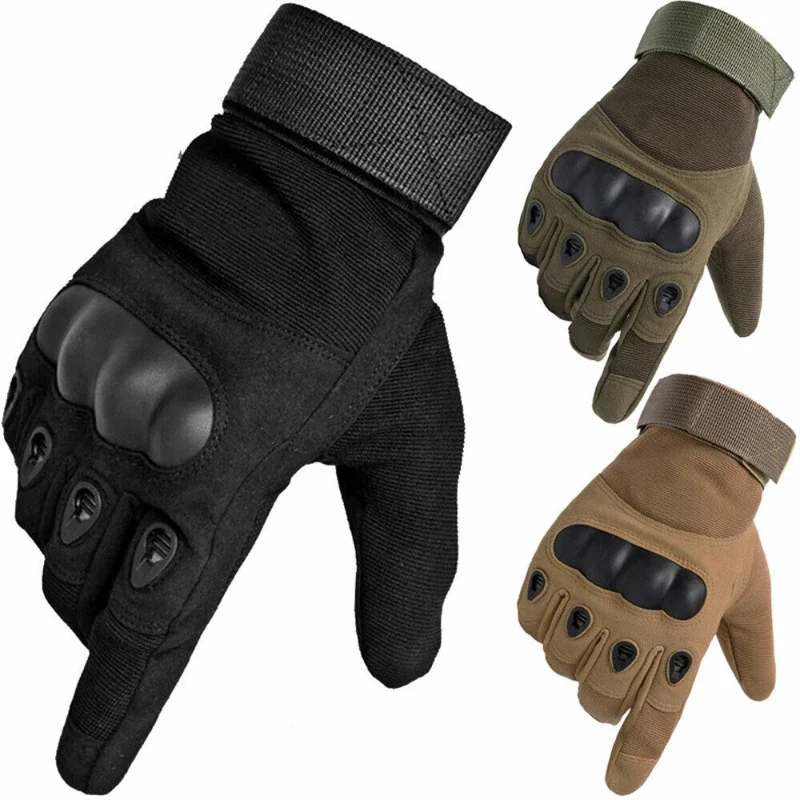 Motorcycle Gloves Men Tactical Hunting Shooting Knuckle Protection Sports Full Finger Cycling Bike Gloves Women Bicycle