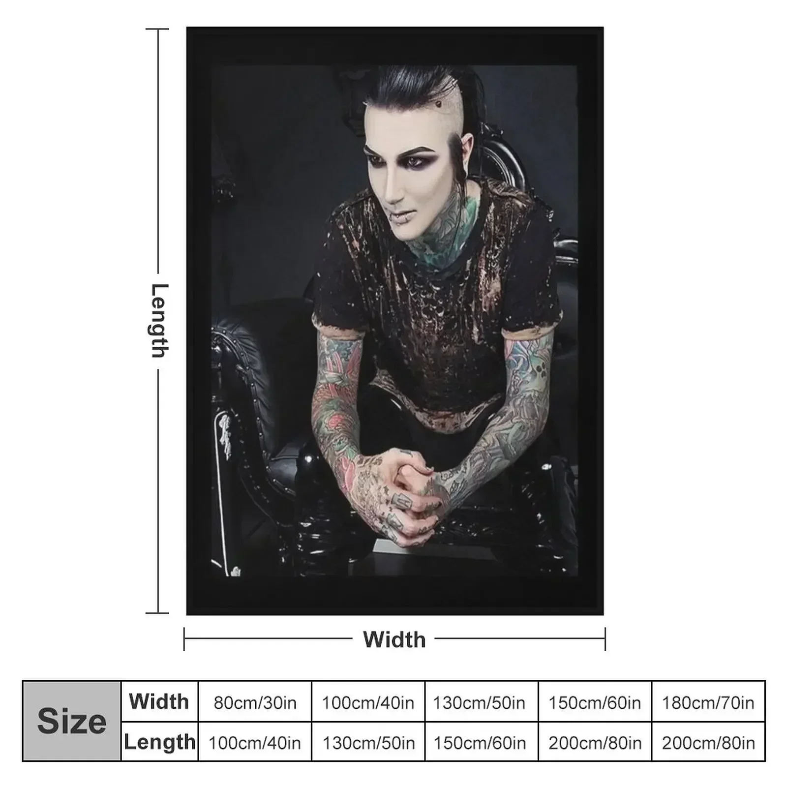 chris motionless cerulli chris motionless cerulli chris motionless cerulli 7 Throw Blanket Softest Tourist Large Blankets