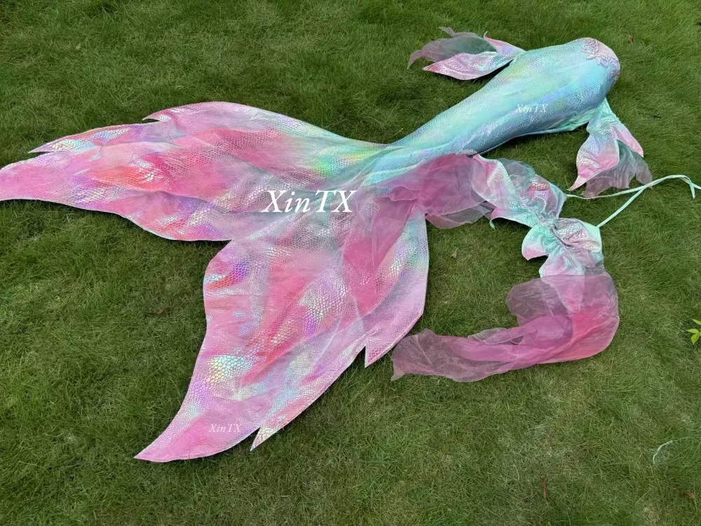 

mermaid tail woman swimsuit hot stamping fabric adult mermaid cosplay costume dream yarn design pool party