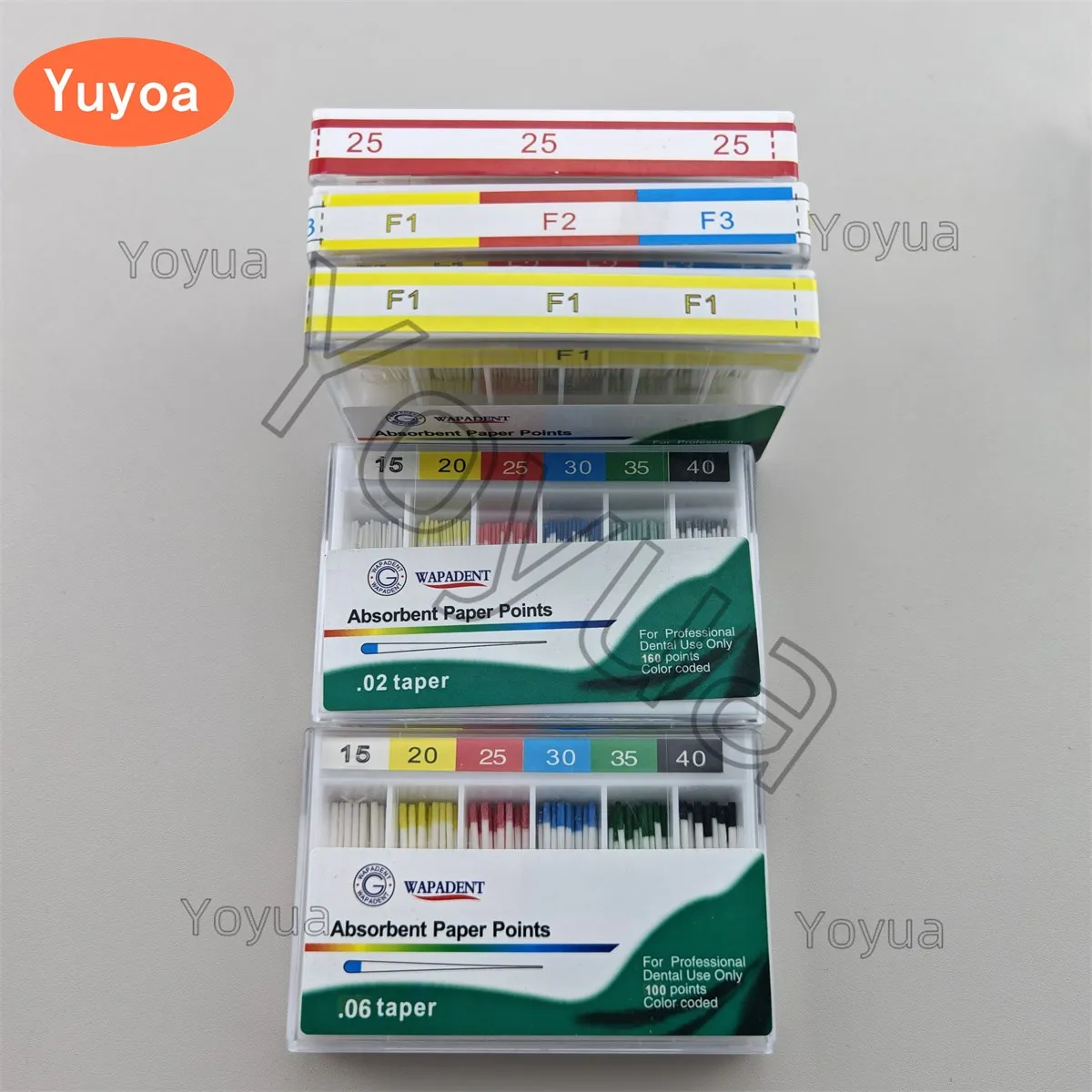 

10boxes Dental Absorbent Paper Points Taper 02 04 06 #15 #20 #25 #30 #35 #40 #15-40 Mixed Endodontic Material