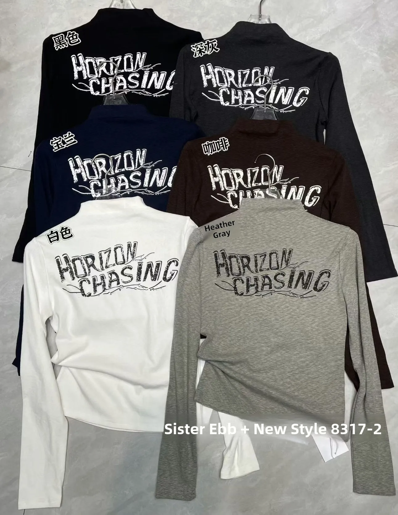 

Slim Fit High Ne T-irt Women's Basic Cotton Long Sve Printed Top Comfortable Soft Korean Sle Commute Faion