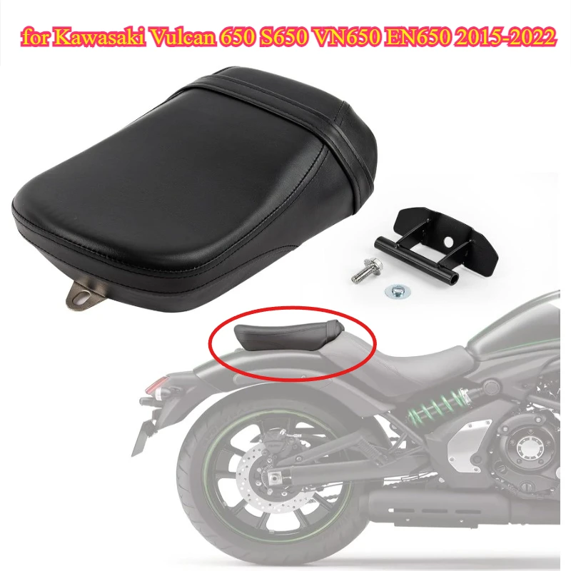 

Motorcycle Seat Rear Passenger Seat Pillion for Kawasaki Vulcan 650 S650 VN650 EN650 2015 2016 2017 2018 2019 2020 2022