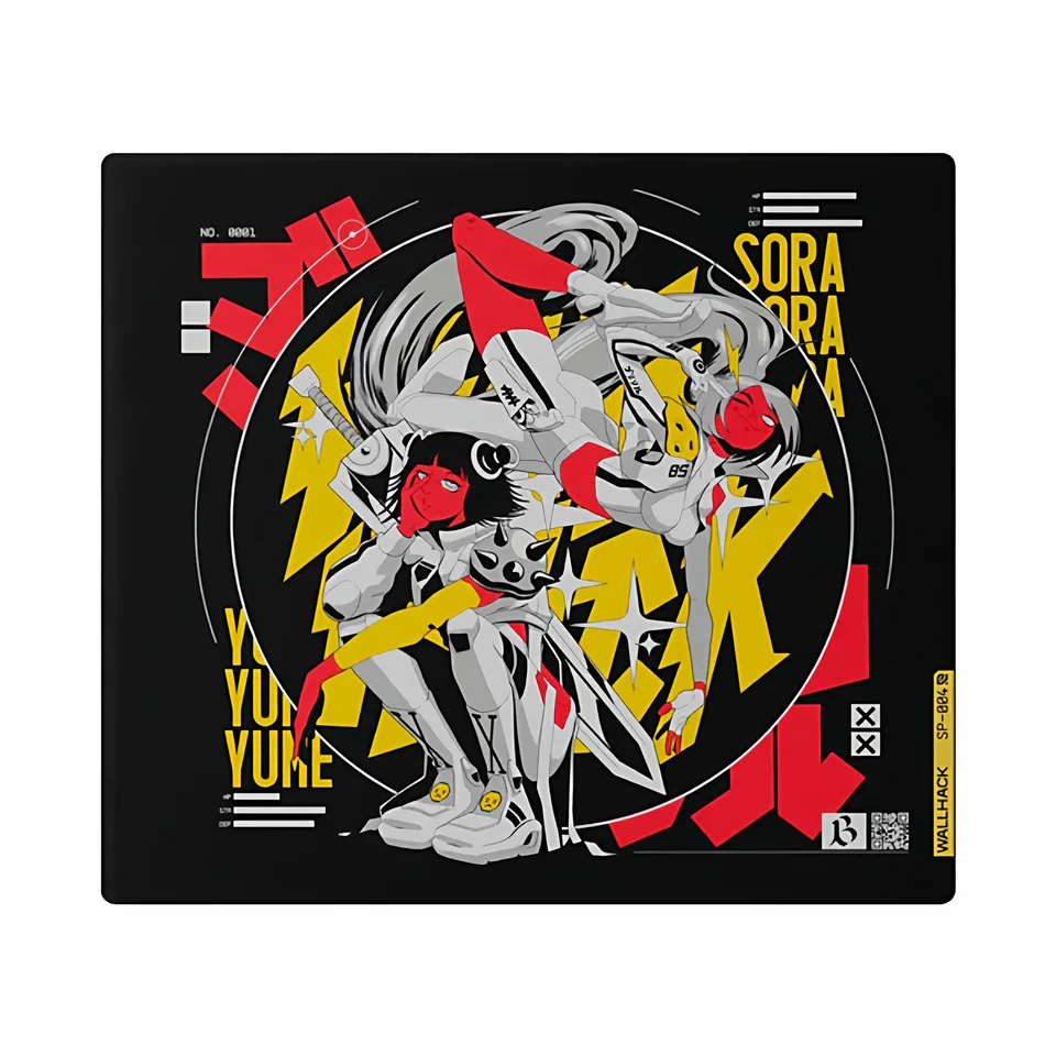 WALLHACK SP004 ARCADE TWINS glass mouse pad Gorilla Glass, Special