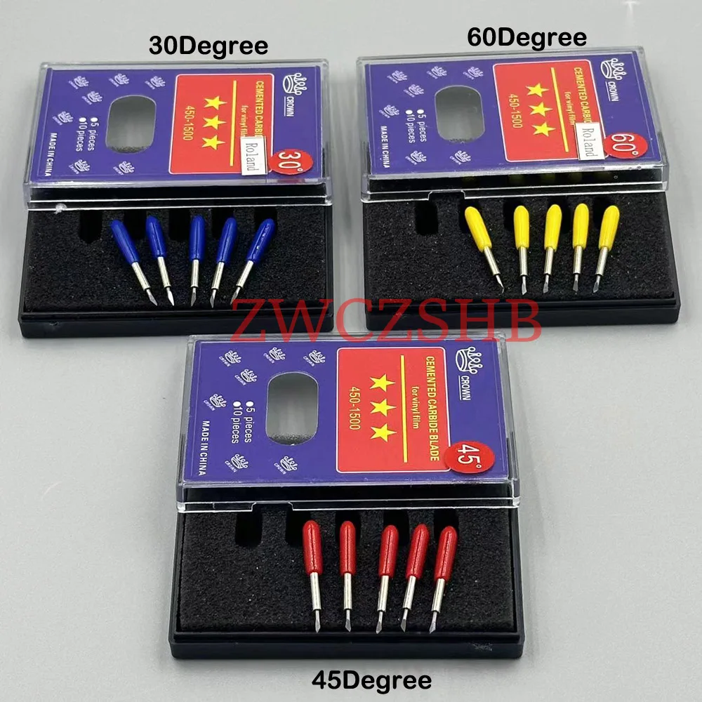 10PCS Roland Schneiden Plotter Messer Klinge 30/45/60 Grad Hartmetall Klinge Für Roland XC540 SP540 VP300 VP540 VS420 BN20 – Detail 2