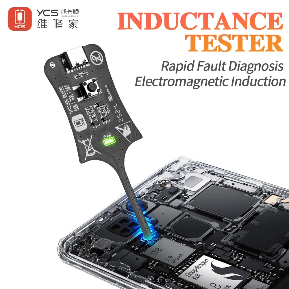 YCS Inductance Tester for Mobile Phone Motherboard PCB Component Repair Troubleshooting and Positioning Inductance Test Tool