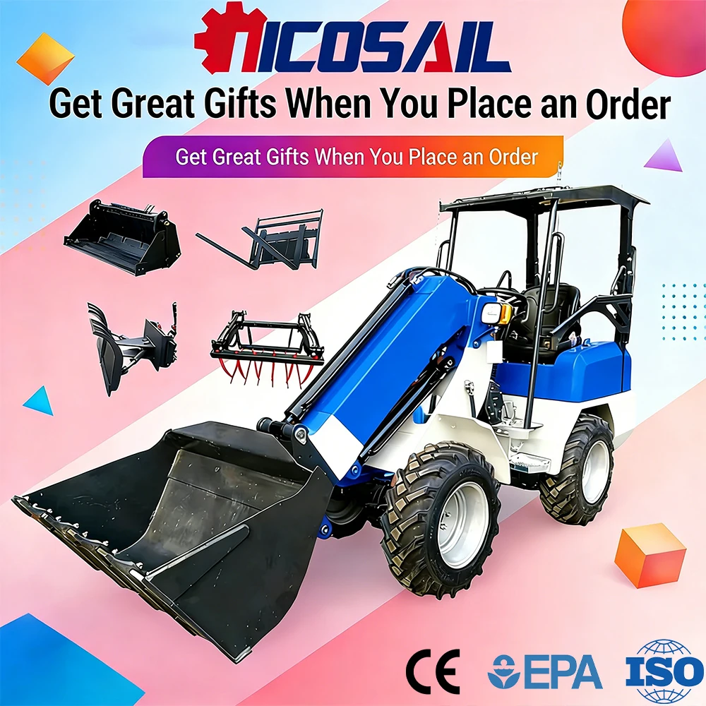 

Nicosail KZL918 Mini Telescopic Wheel Loader CE Certified Heavy Duty Easy Operation for Farm Construction