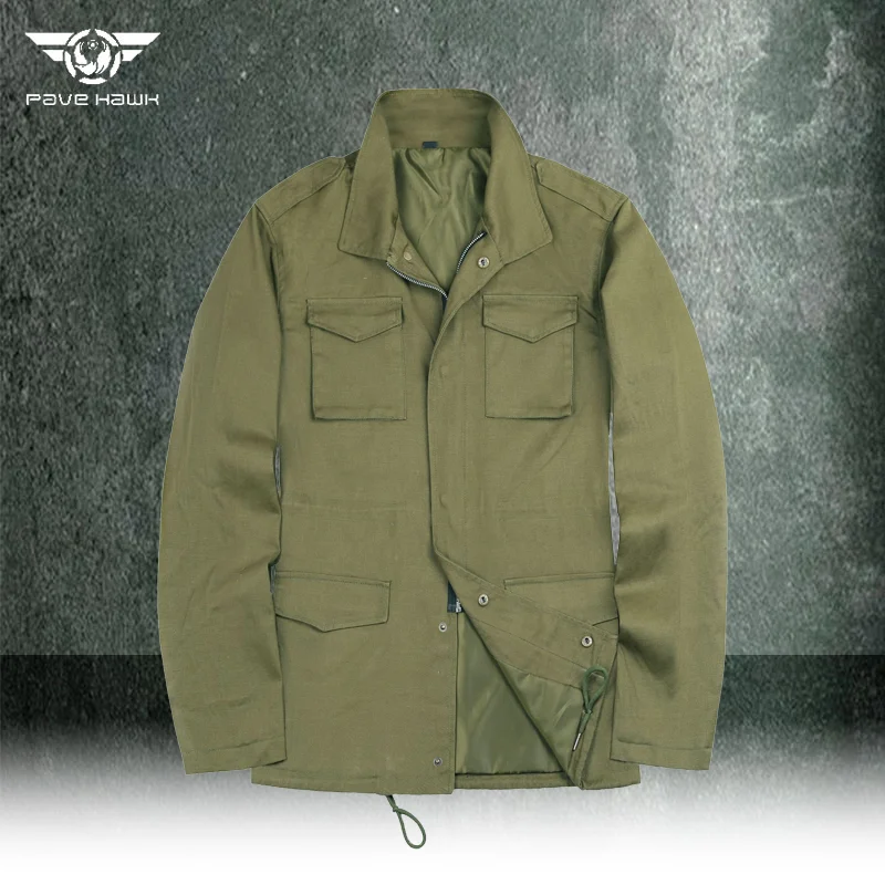 

Mens Cargo Jacket American Military Field Storm Suit Wear-resistant Multi-pocket Trench Coat Outdoors Casuals Retro Jacket 5XL