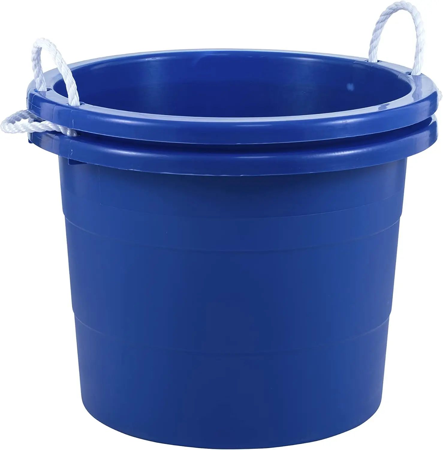 Easy-Access Storage Rope Handle Tub, 19 Gallon, Blue, 2 Count (TU0335)