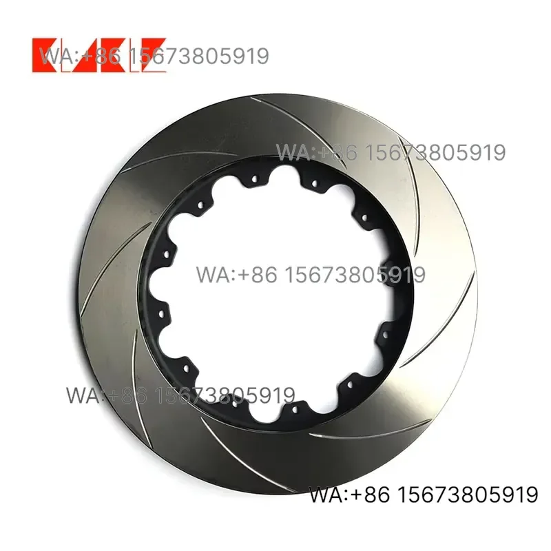 For  Wmwmnu  KLAKLE Grey Cast Iron Rotor Disc Ventilated 330mm Brake Disc with 12 Mounting Holes  Front Axle