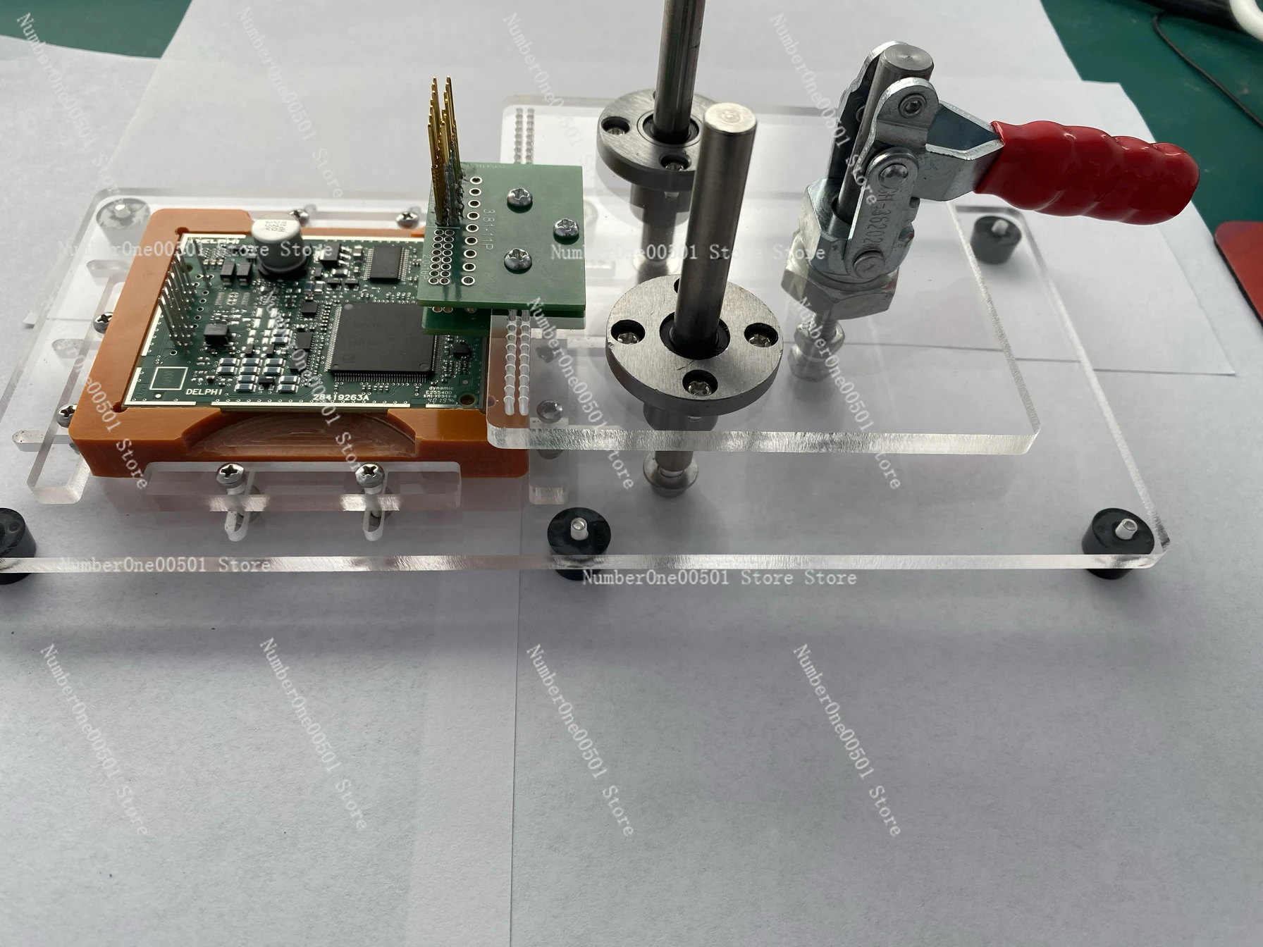 PCB terminal block test rack program download burning probe fixture tooling fixture
