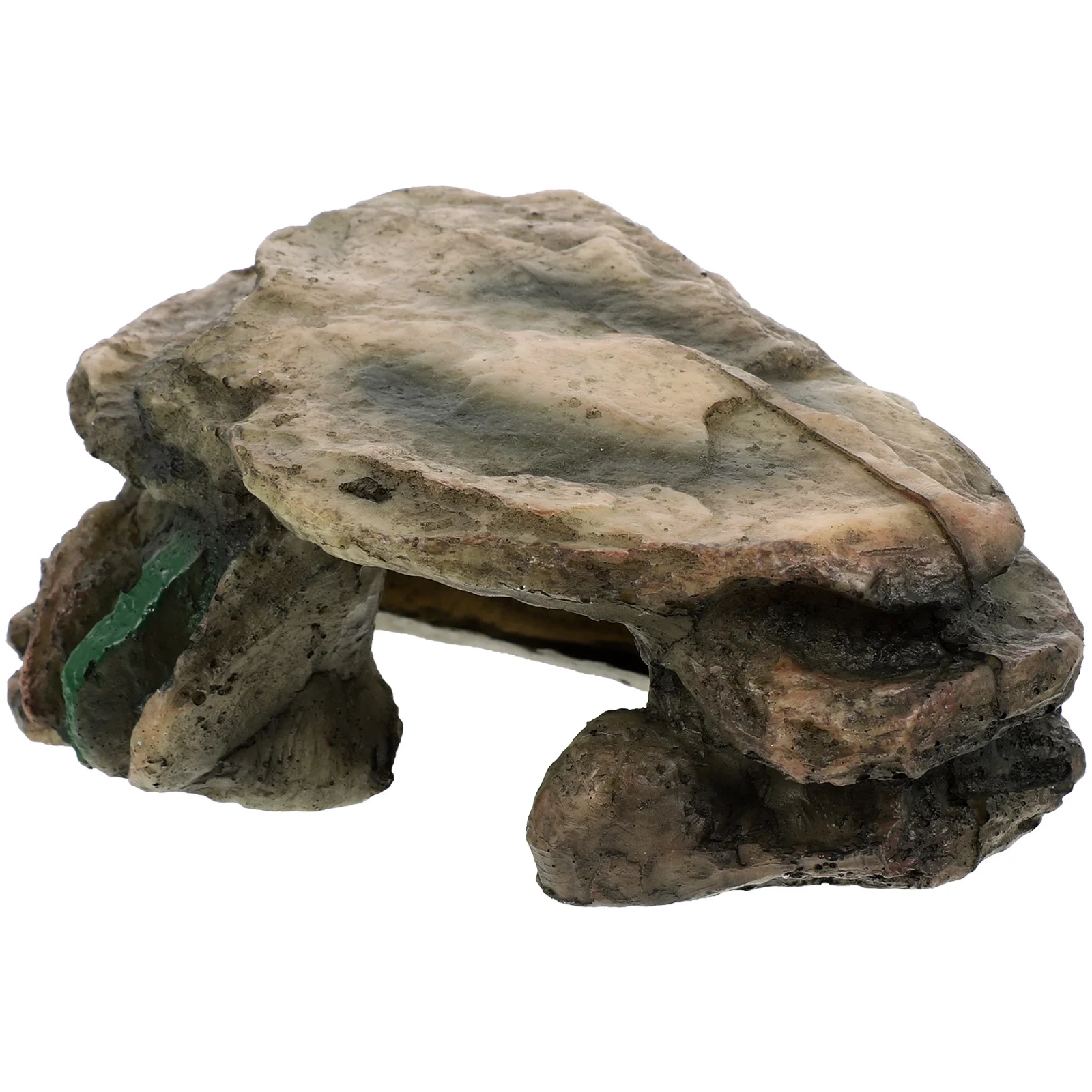

Resin Reptile Turtle Cave Shelter Cool Present for Reptile Lovers Artificial Background Underwater Ornament Fish Tank Ornament