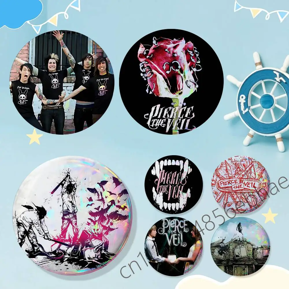 FOR Pierce The Veil Brooches Cute Cartoon Badge Jacket Jeans Lapel Pin Gift Accessorie