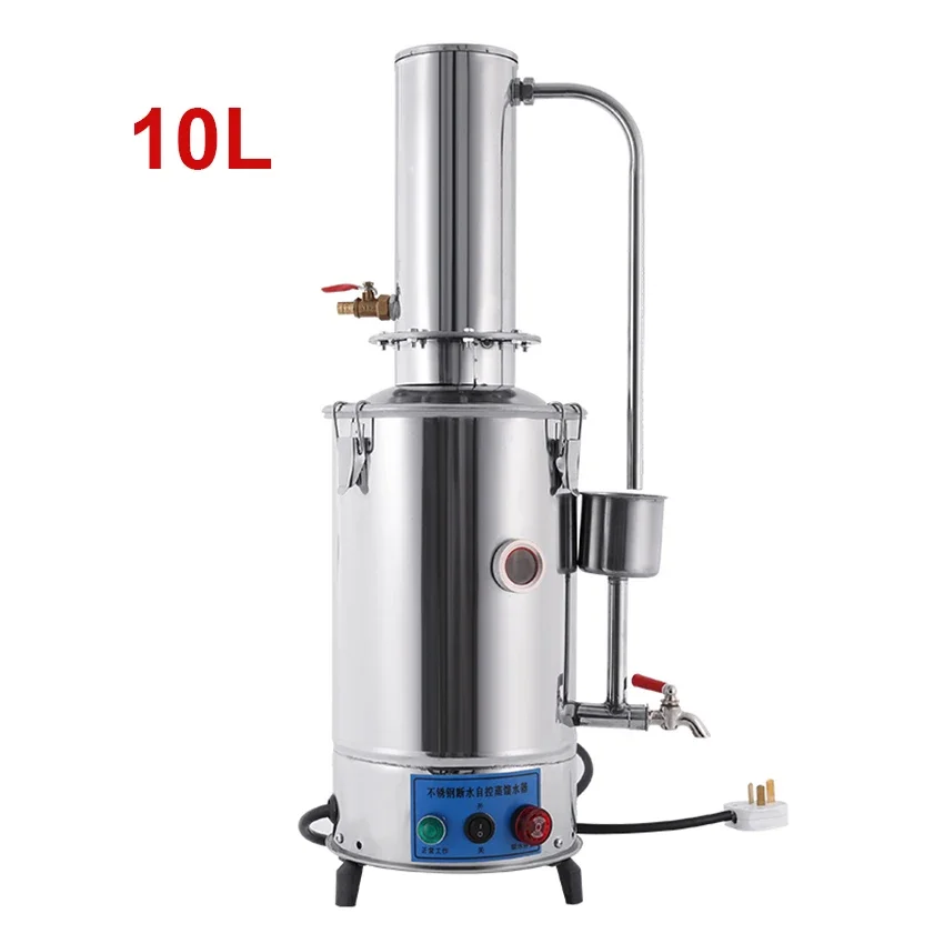 10L Lab Pure Water Distiller Electric Stainless Moonshine Distiller Laboratory Chemistry Distilled Water Machine Brewing Kit
