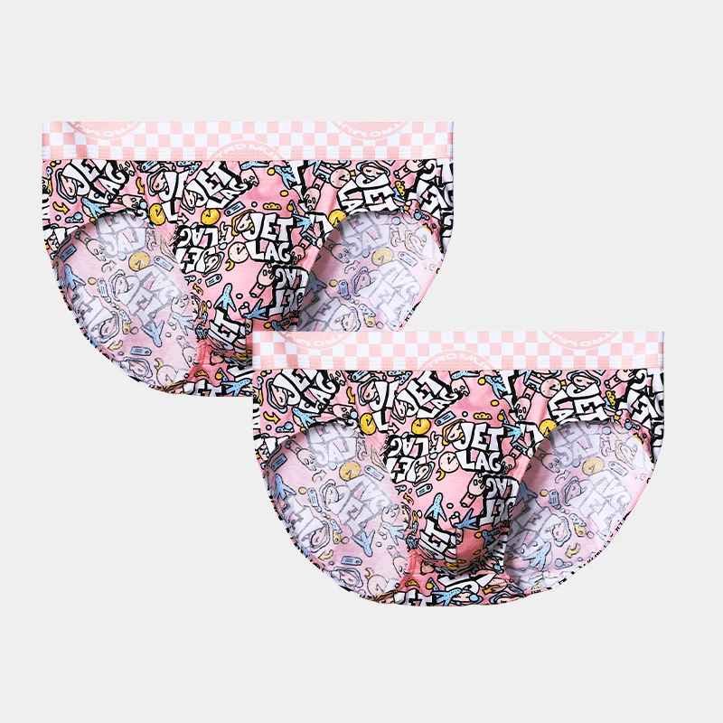 3pcMen's pure cotton antibacterial underpants, men's briefs, cotton, comfortable, personalized printed, breathable, men's sporty