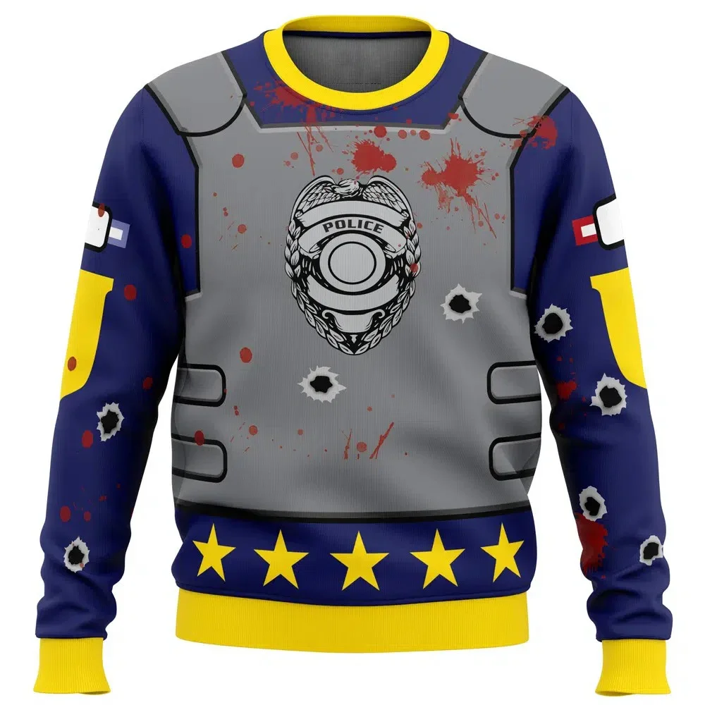 لعبة Dead By Daylight ثلاثية الأبعاد مطبوعة قبيحة عيد الميلاد السترة الخريف والشتاء ملابس رياضية رجالية في الهواء الطلق موضة المرأة السترة #4