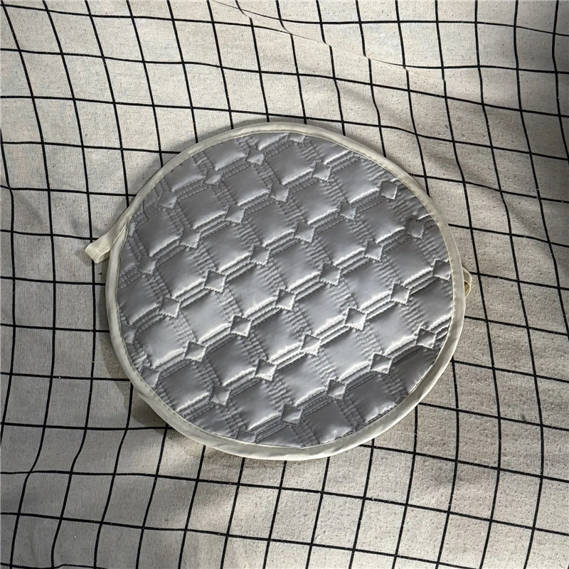 Simple Printed Pattern Circular Stool Pads Fashion Home Decoration Chair Cushion Restaurant Round Dining Chair Anti Slip Mats