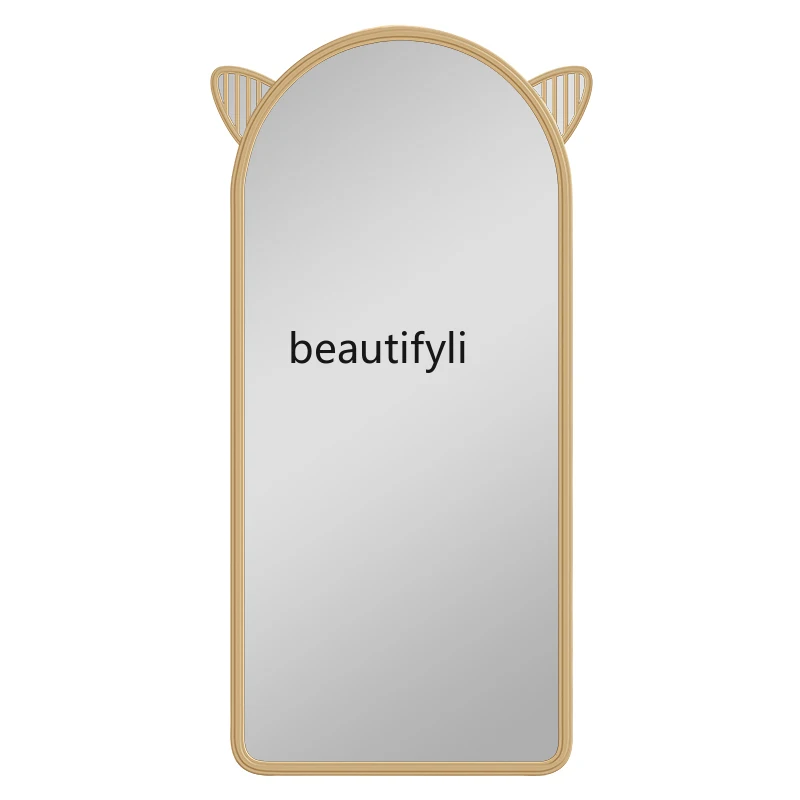 

Northern European-Style Design Special-Shaped Full-Length Mirror Cloakroom Floor Dressing Mirror American Ins Fitting Mirror