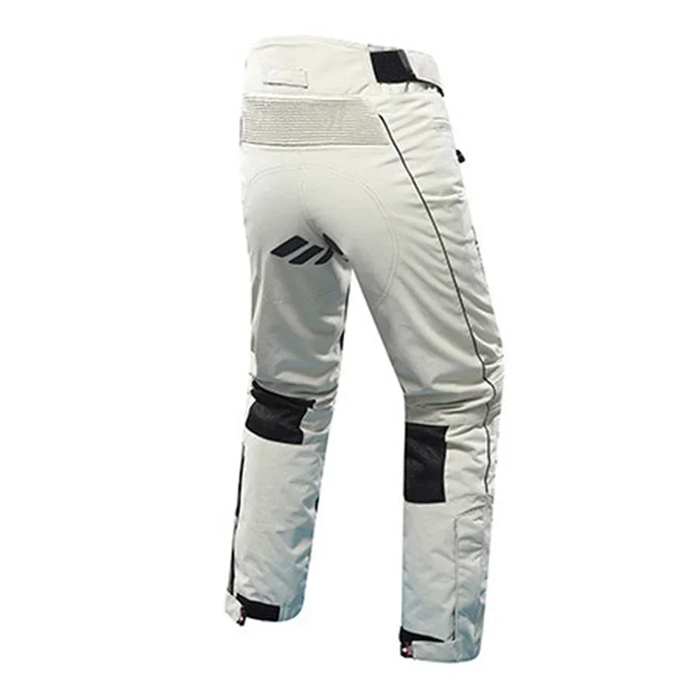 Breathable Men's Motorcycle Pants Wear-Resistant Cycling Pants Anti-Fall Men's Biker Pants Hook and Loop Fasteners Comfortable