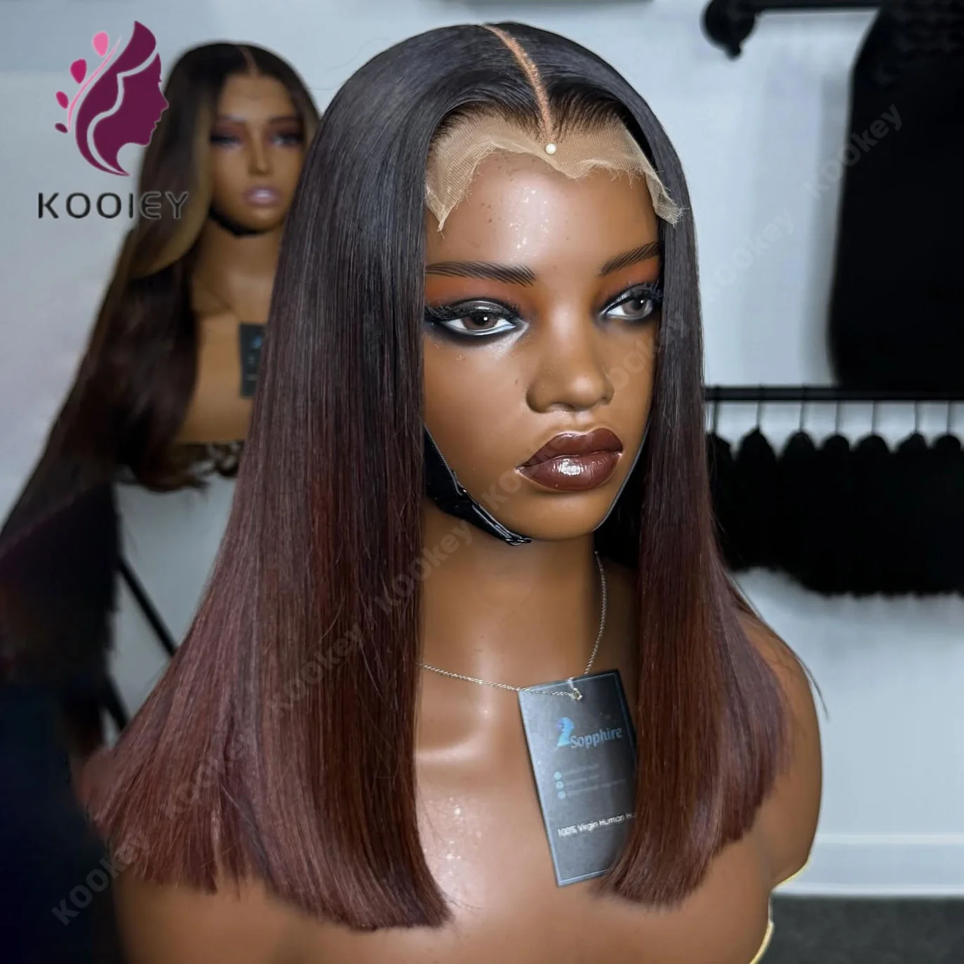 

Шелковистые прямые парики из натуральных волос омбре коричневого цвета, короткий боб, безклеевые, с шелковой основой 5x5, предварительно выщипанные, 13x6/360, полностью кружевные фронтальные парики