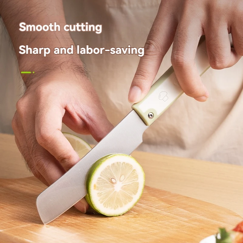 Folding fruit knife, portable for home use, small and portable for scraping skin, kitchen knife, peeling knife, melon and fruit