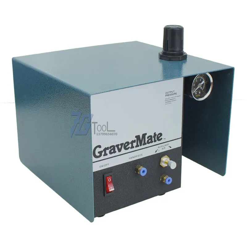Single head pneumatic engraving machine Copper jewelry engraving equipment Gold seedling silver equipment Manual micro-inlay mac
