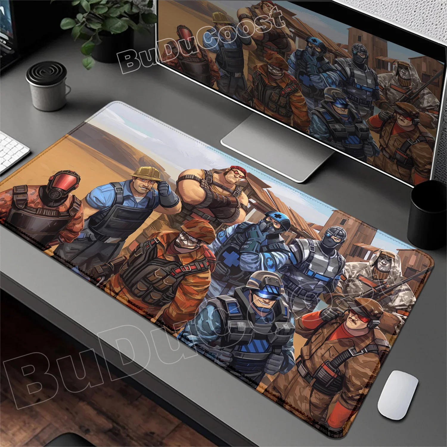 HD Printing T-Team F-Fortress 2 Mouse Pad Table Mousepad Laptop Xxl Desk Mouse Mat Non-slip Rubber Gaming 900x400 Keyboard Pad