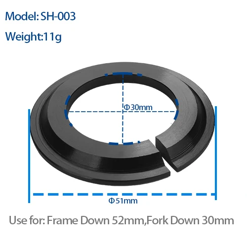 BXT Bike Headset 1-1/8'-1-1/2' voor Frame Headset Tapered MTB/Road Fiets Headset Top Cap Fietsaccessoires Rechte Lager