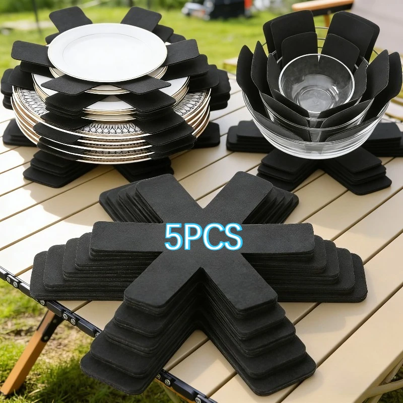 5pcs High Quality Felt Pad, Thick and Durable Pot Protection Pad Set, Felt Anti Scratch, Suitable for Daily Kitchen Storage