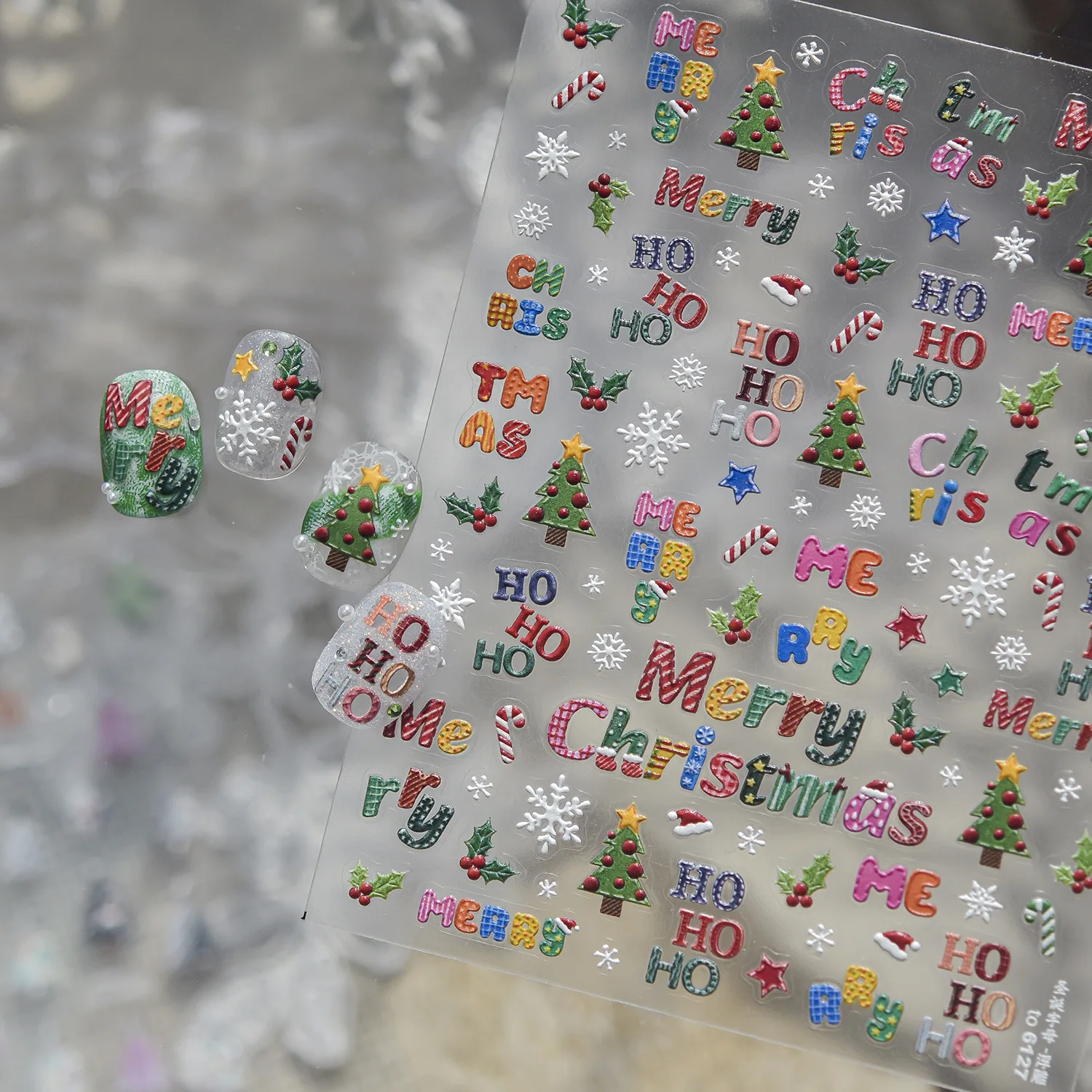 Kış Tatili 5D Tırnak Sanatı Çı - Nail Art Xmas Tree incelemesi ve fiyatı