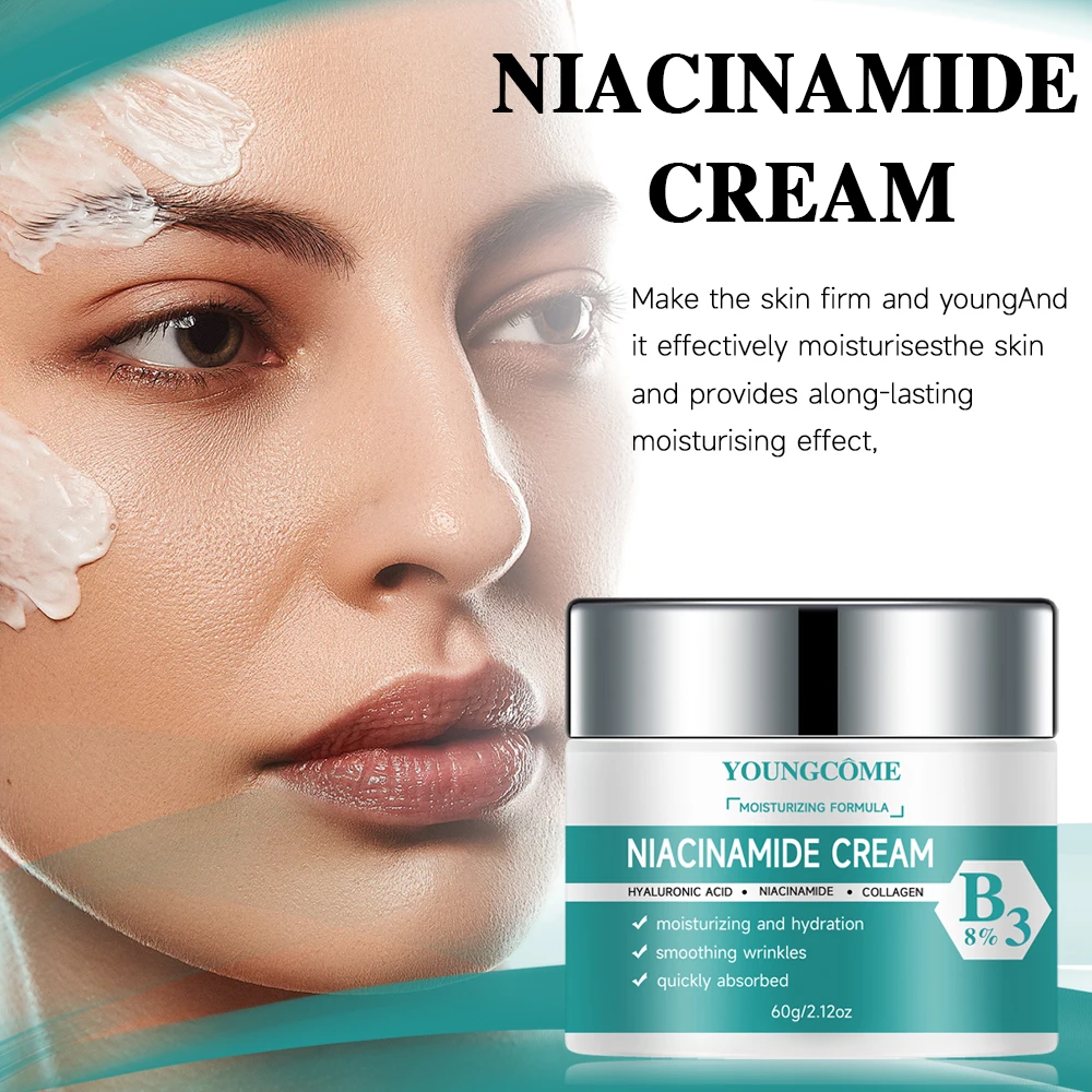 YOUNGCOME Nicotinamide moisturizing face cream Hyaluronic Acid can make skin firm and young, effectively lock skin moisture ﻿