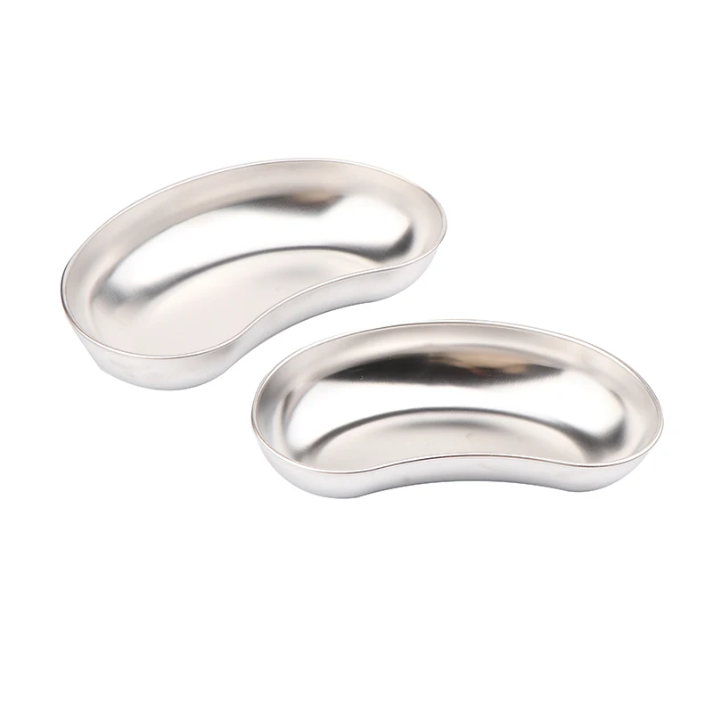 304 الفولاذ المقاوم للصدأ الكلى على شكل صينية معقمة جرة وعاء الحاويات زجاجة الملقط الطبية الأسنان الجراحية التجميل الوشم صينية