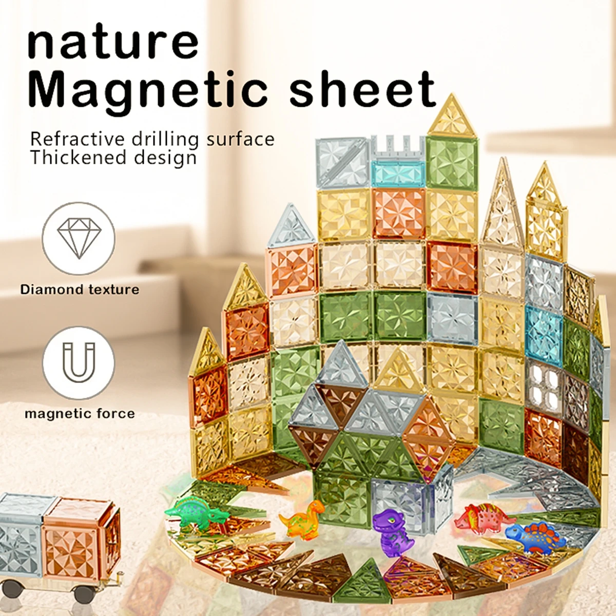 

3D магнитные строительные блоки динозавров, детские игрушки Morandi, магнитные строительные игрушки, дошкольное обучение, сенсорные игрушки Монтессори s