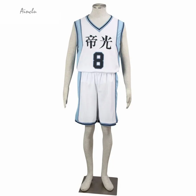 Ainclu Japanese Anime Kuroko no Basket Kise Ryota TEIKO NO.8 Number 8 basketball jerseys Cosplay Costumes For Kid and Adult