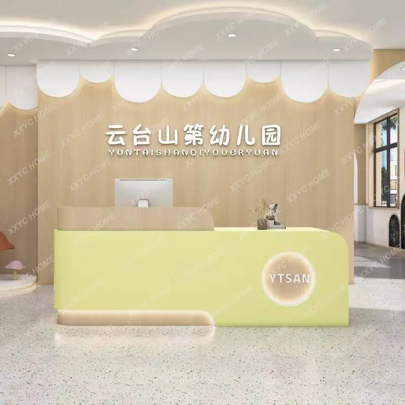 Checkout Hotels Front Desk Reception Counter Decor Business Clinic Reception Desks Beauty Salon