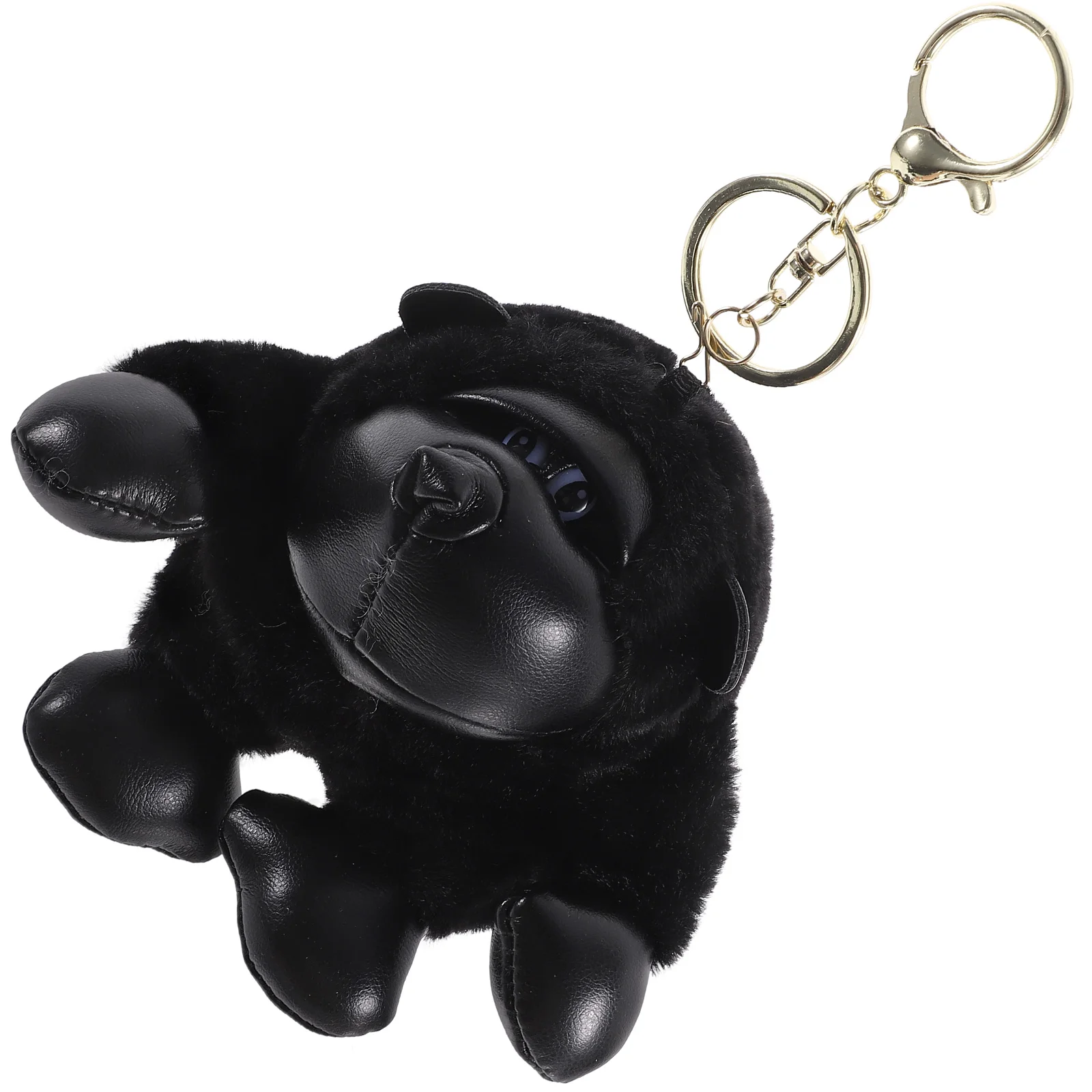 

Gorilla Model Plush Pendant Monkey Keychain (Black) 1pc Backpack Purse Filling Pendants The Tote Bag