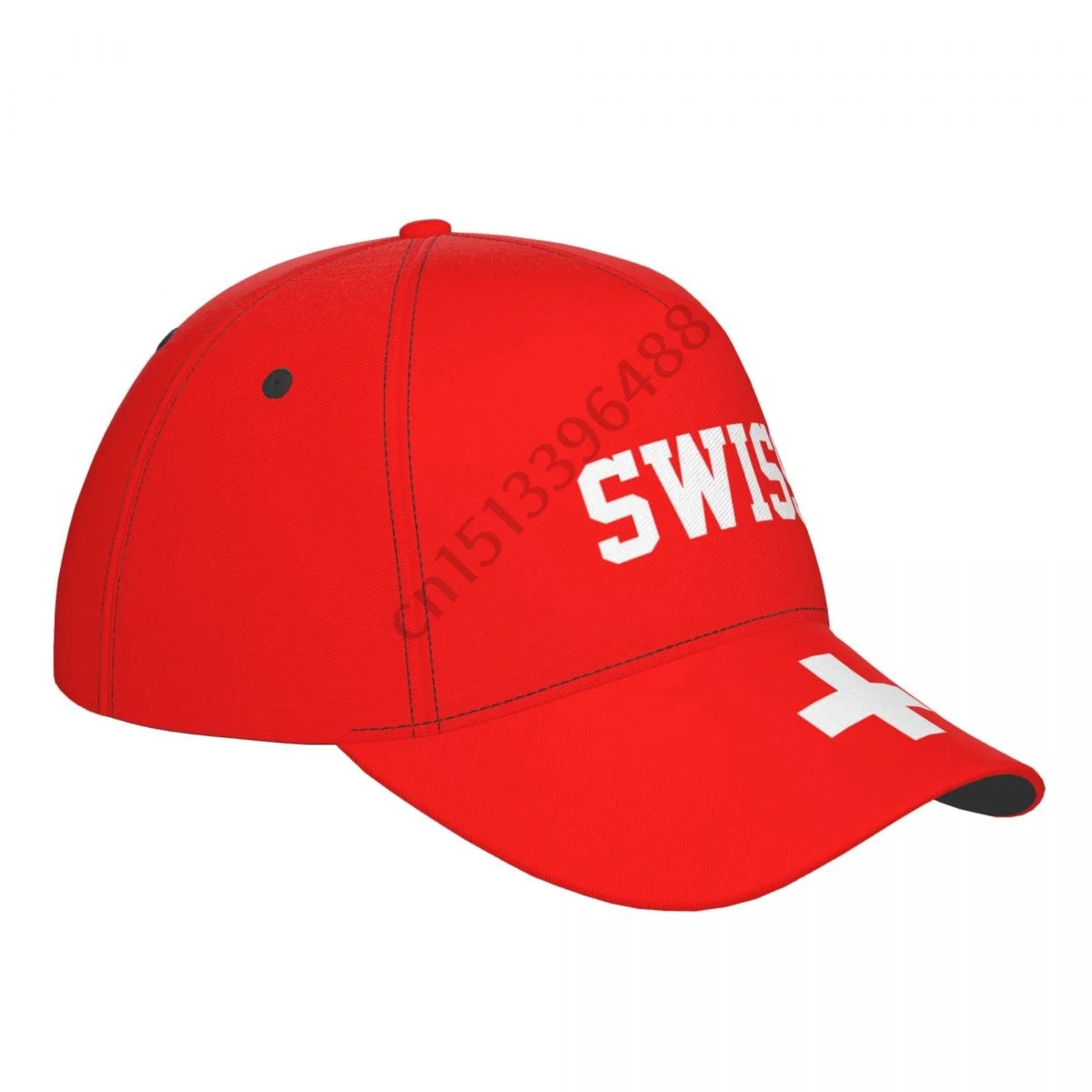 Switzerland Country Flag Soccer Hats Sun Baseball Cap Breathable Adjustable Men Women Outdoor Fishing Hat