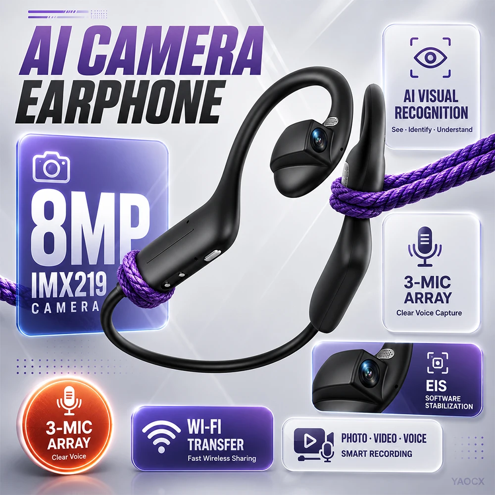 Outdoor Sport Bar - Auricolari Intelligenti per Traduzione, Cuffie Bluetooth